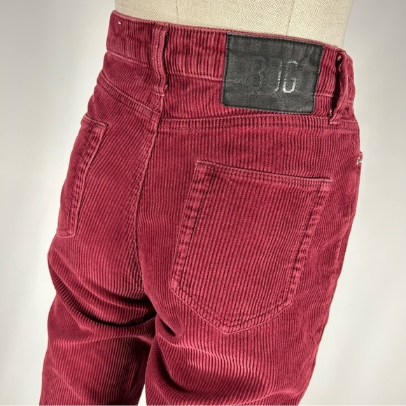 BDG Urban Outfitters Woman's High Rise Mom Red Wine Corduroy Pants Size 27 - Picture 3 of 11